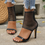 Damen High-Heels mit Netzdesign und elegantem Absatz R&B