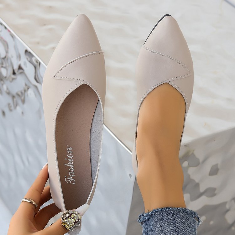 Damen Spitzen Ballerinas mit eleganter Nahtführung R&B