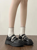 Damen Modische Ballerinas mit verstellbarem Riemen und elegantem Perlendetail R&B