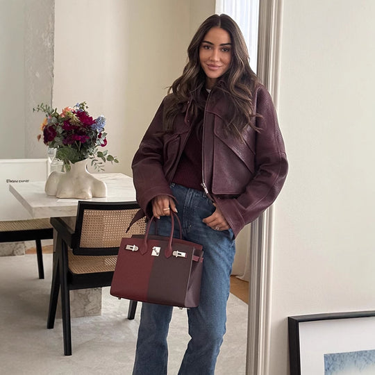 Damen Statement jacke mit asymmetrischem Schnitt und voluminösen Ärmeln R&B
