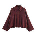 Damen Freizeitjacke im modischen Oversized-Design mit praktischen Taschen R&B