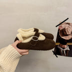 Damen Clogs mit weichem Innenfutter und modischem Riemen R&B