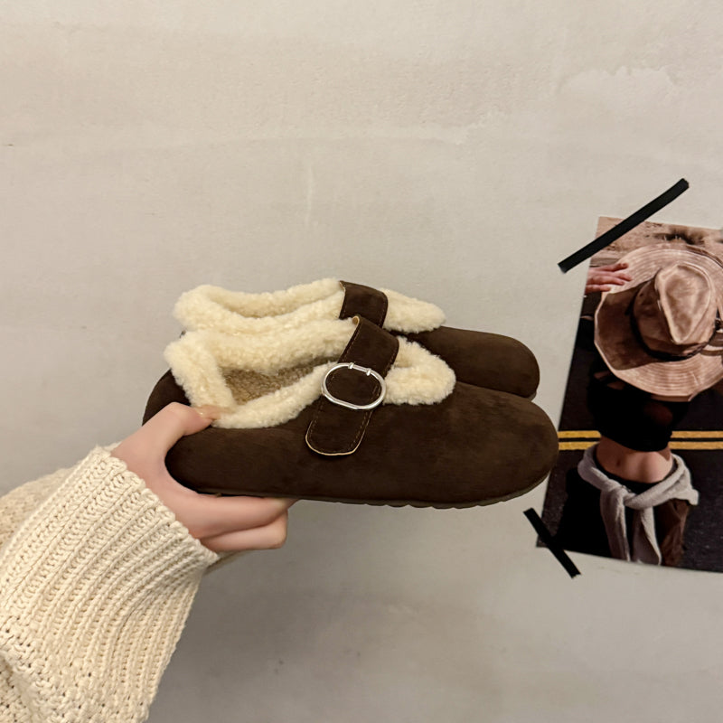Damen Clogs mit weichem Innenfutter und modischem Riemen R&B