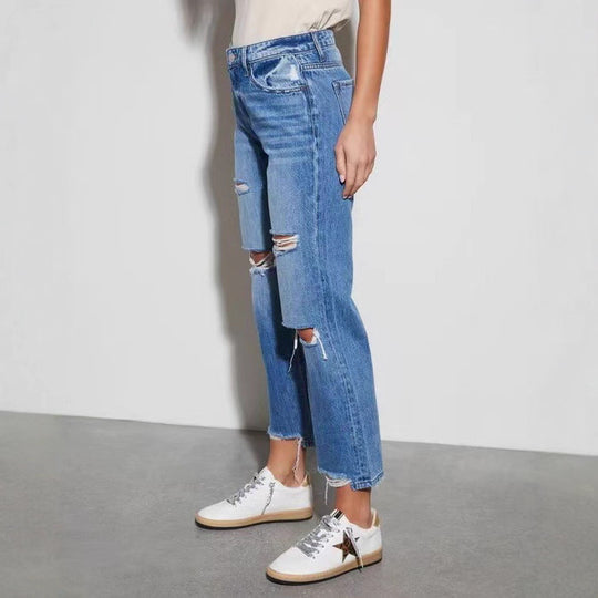 Damen destroyed Mom-Jeans R&B