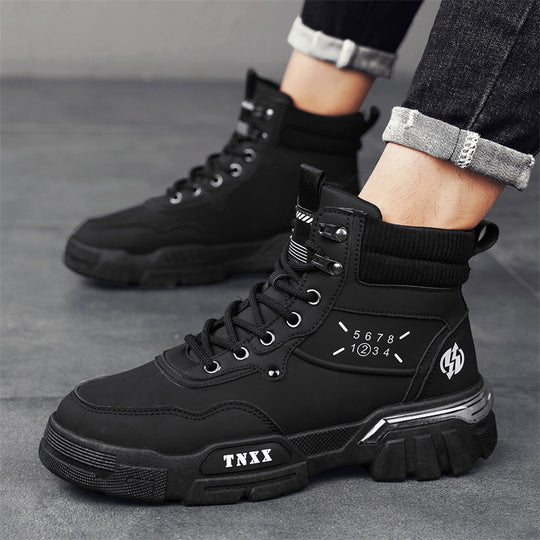 Damen hochschulgeeignete Winterstiefel mit rutschfester Sohle und praktischer Schnürung R&B