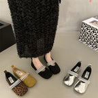 Damen elegante Ballerinas mit modischem Strass-Riemchen R&B