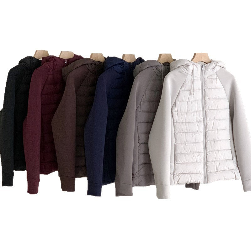 Damen Innovative Hybridjacke mit hohem Kragen und abnehmbarer Kapuze R&B
