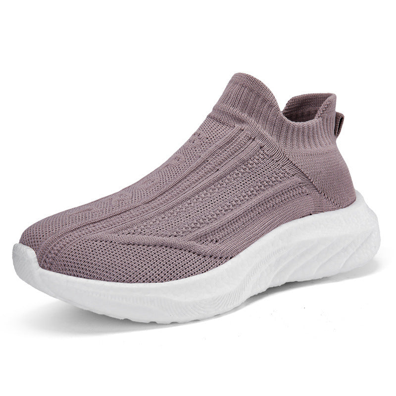 Damen Strick-Sneaker mit rutschfestem Profil und atmungsaktiver Obermaterialstruktur R&B
