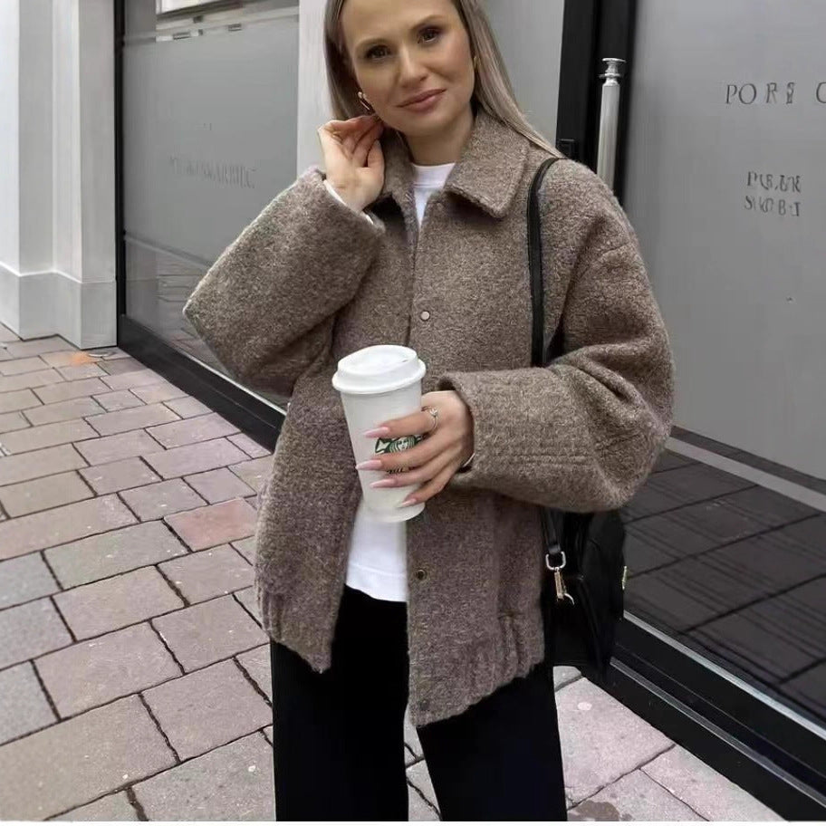 Damen Oversize-Fleecejacke R&B