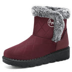 Damen Thermo-Winterstiefel mit weichem Kunstfellkragen R&B