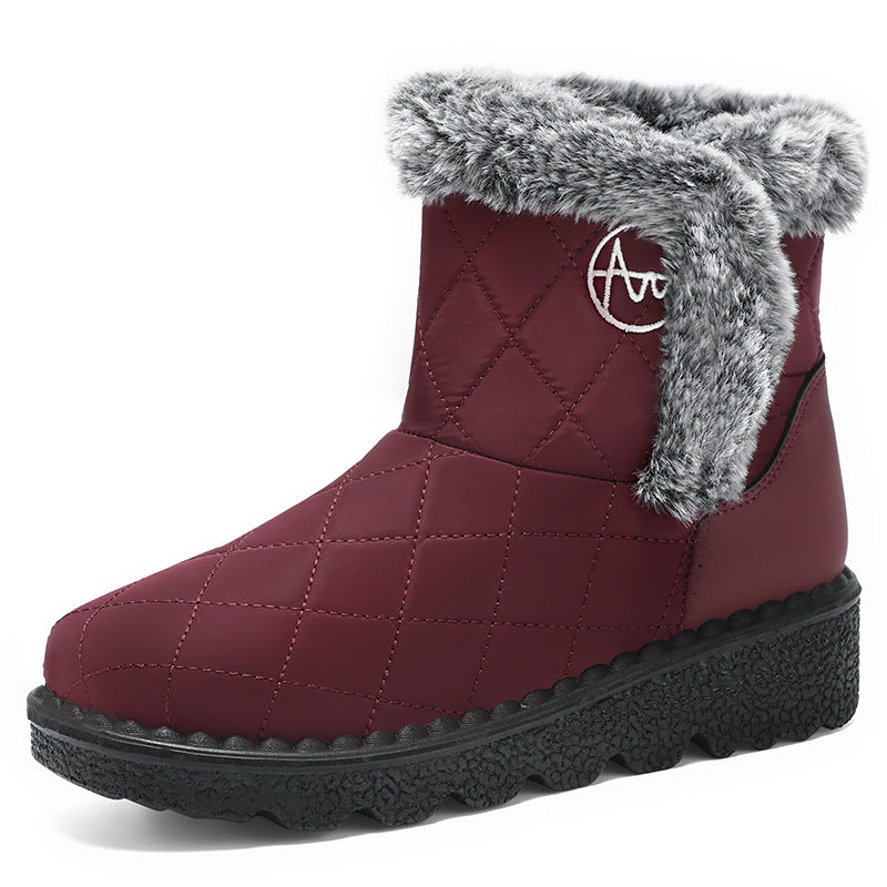 Damen Thermo-Winterstiefel mit weichem Kunstfellkragen R&B