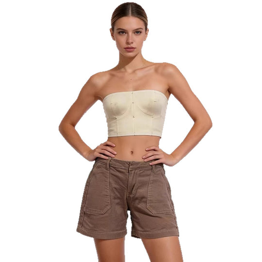 Damen lässige Sommer-Shorts mit seitlichen Taschen und komfortablem Schnitt R&B