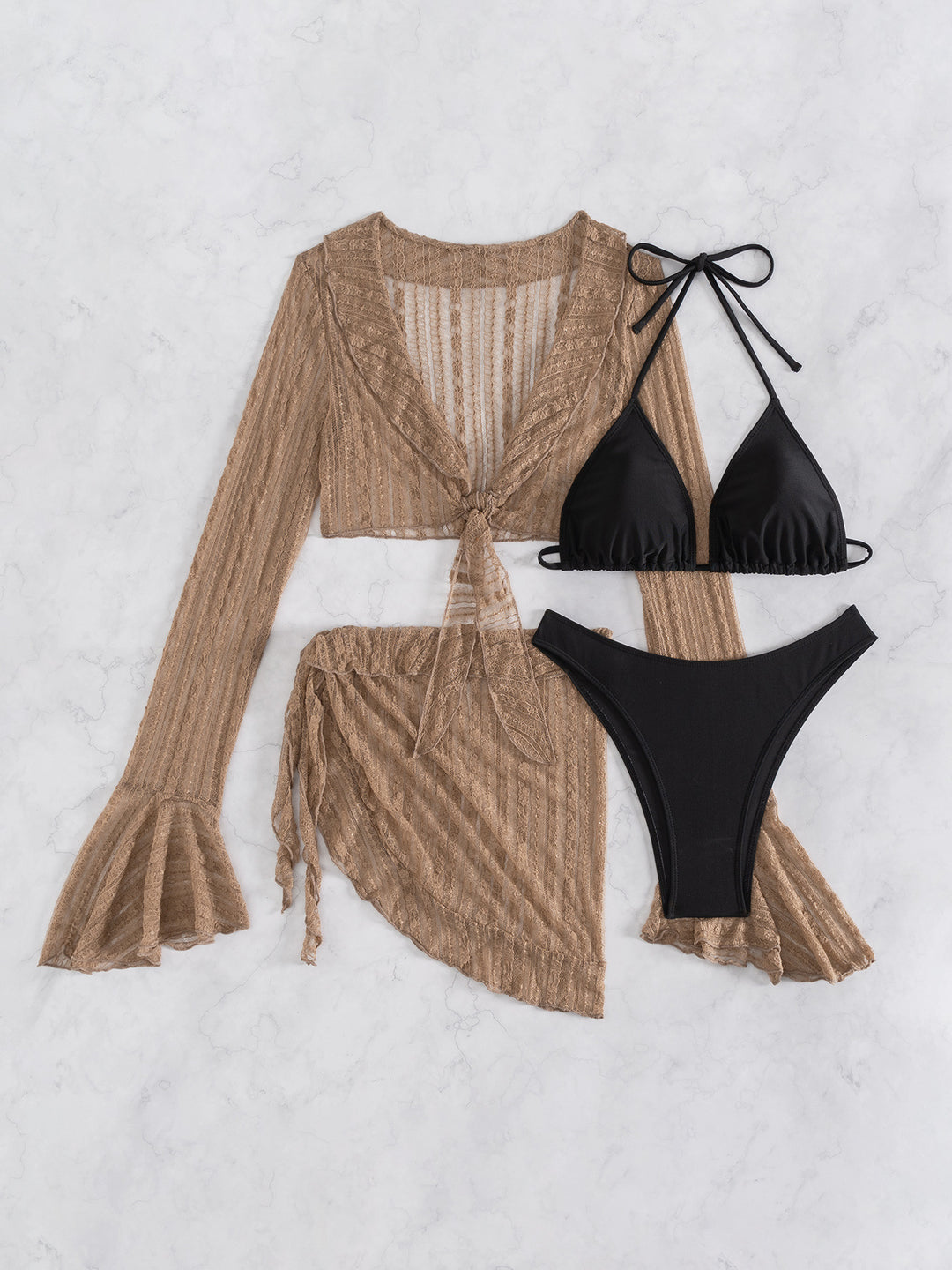 Damen Bikiniset mit schickem Cover-Up R&B
