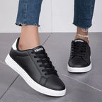 Damen nan minimalistische Sneaker im veganen Lederlook mit gepolsterter Komfortsohle R&B