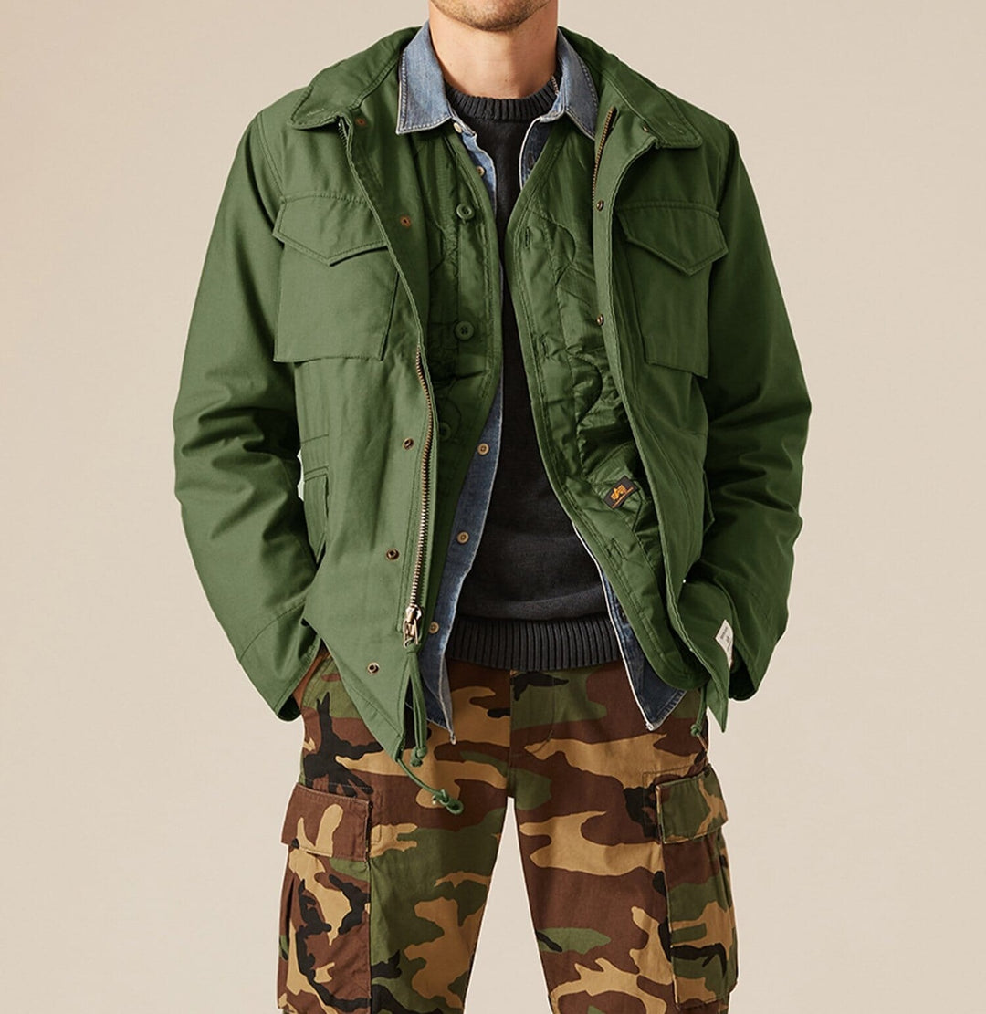 Herren Funktionsjacke mit praktischen Taschen und abnehmbarem Kapuzenkragen R&B