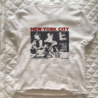 Damen Grafik T-Shirt mit kreativem New York City Motiv R&B