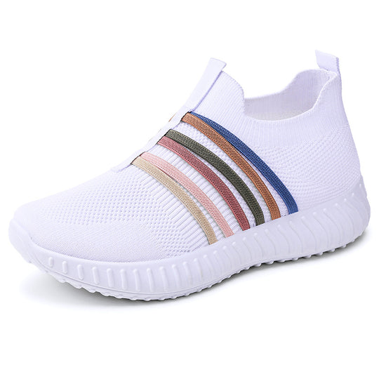 Damen Bequeme Sportliche Slip-On Sneakers mit atmungsaktivem Obermaterial R&B