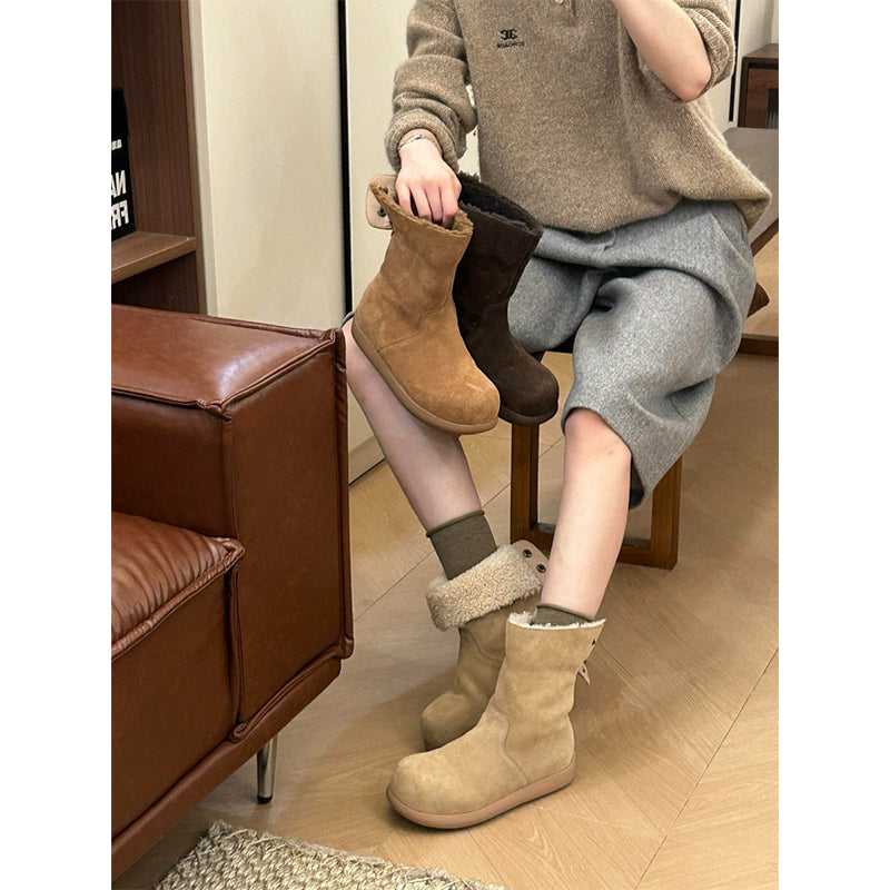 Damen Winterboots mit kuscheligem Innenfutter und rutschfester Sohle R&B
