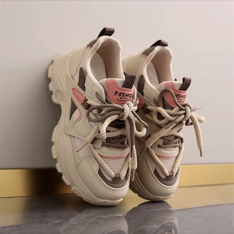 Damen Sportliche Chunky Sneakers mit atmungsaktiver Mesh-Oberfläche und dämpfendem Komfort R&B
