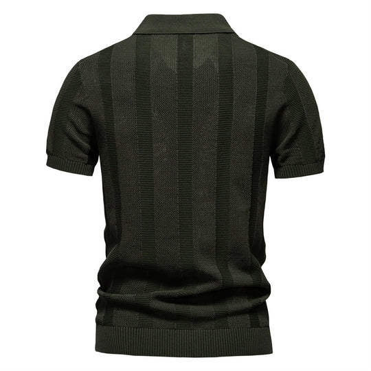 Herren Poloshirt mit strukturiertem Design und hochentwickeltem Tragekomfort R&B
