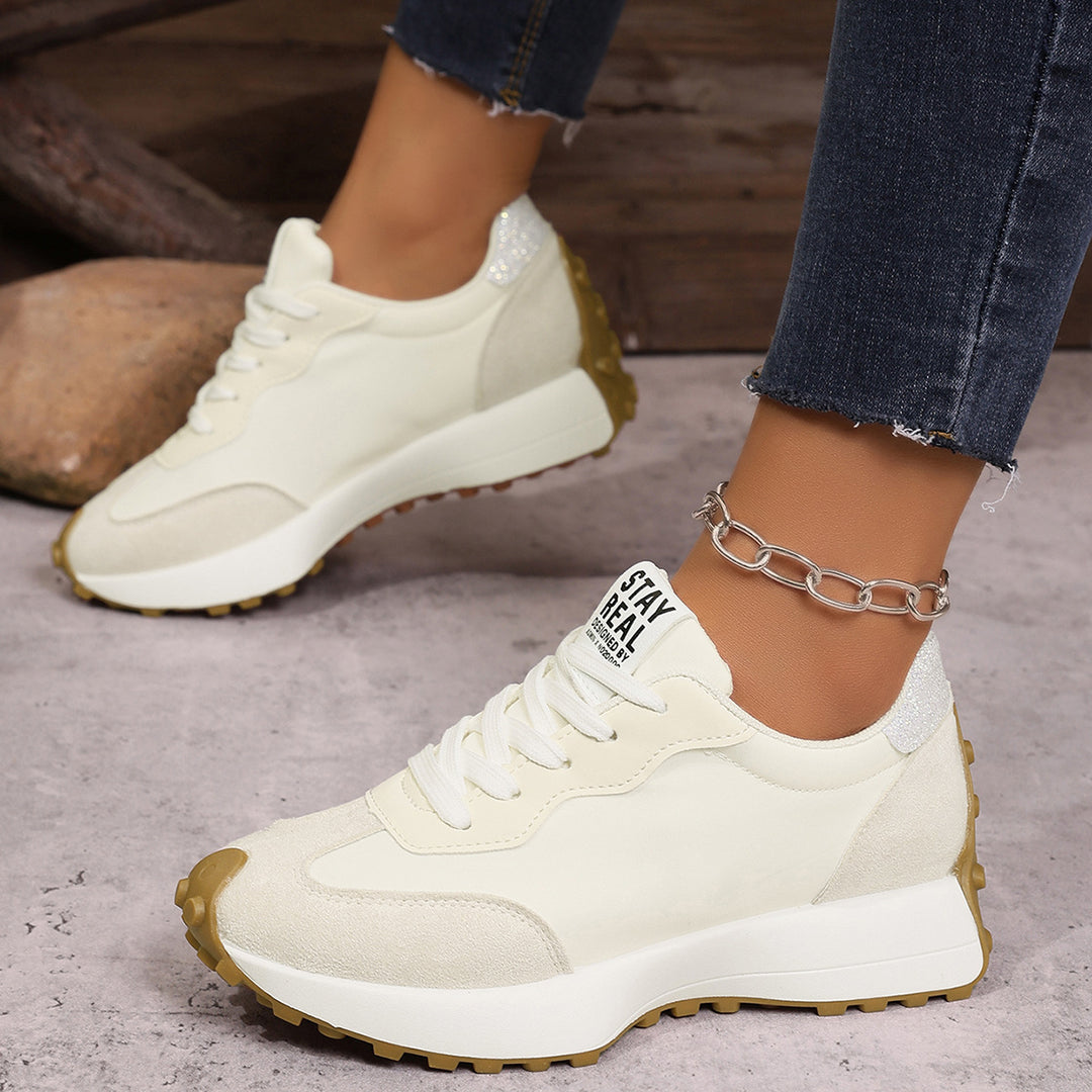 Damen Sportliche Sneaker mit atmungsaktiver Obermaterialstruktur und gedämpfter Sohle R&B