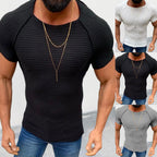 Herren figurbetontes Kurzarmshirt R&B