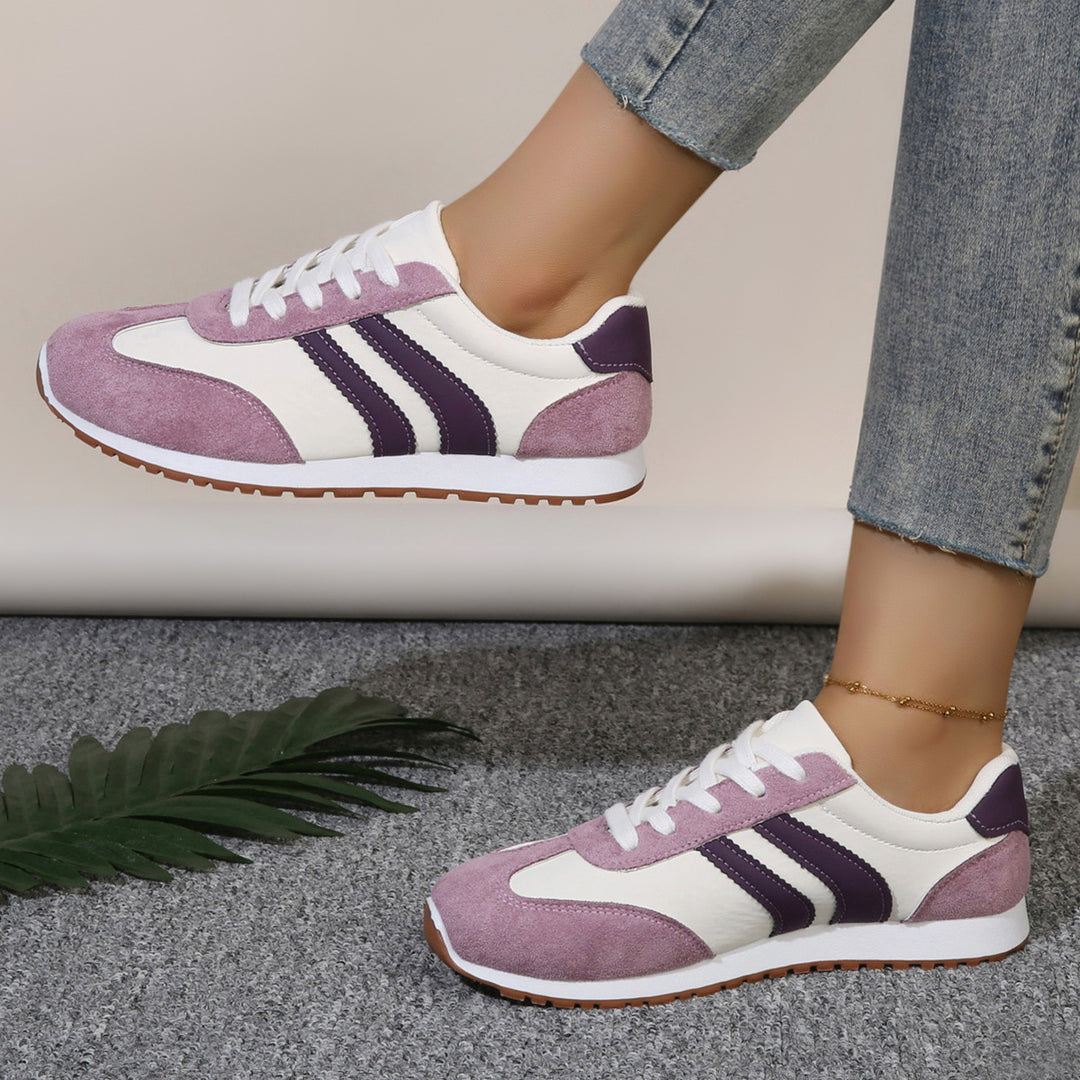 Damen Retro-Laufschuhe mit eleganten Akzenten und komfortabler Dämpfung R&B