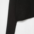 Damen Strickjacke mit breitem Kragen und modischen Knopfdetails R&B