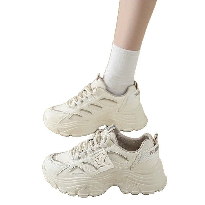 Damen Sportliche Chunky Sneakers mit atmungsaktiver Sohle und eleganten Designelementen