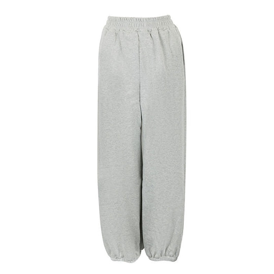 Damen bequeme Sweatpants mit elastischem Bund und legerem Schnitt R&B