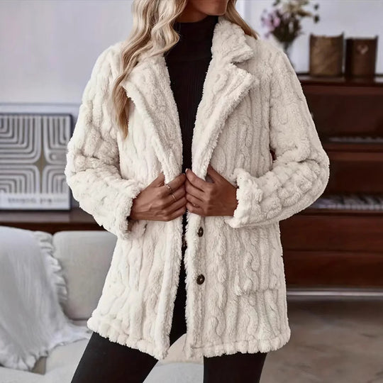 Damen Kuschelige und stilvolle Teddyjacke R&B