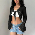 Damen Häkeljacke mit weitem Arm R&B