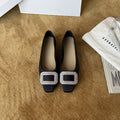 Damen Elegante Ballerinas mit funkelndem Schmuckriemen und klassischem Design R&B