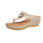 Damen Wedge-Sandaletten mit luxuriösem Riemendesign und ergonomischem Fußbett R&B