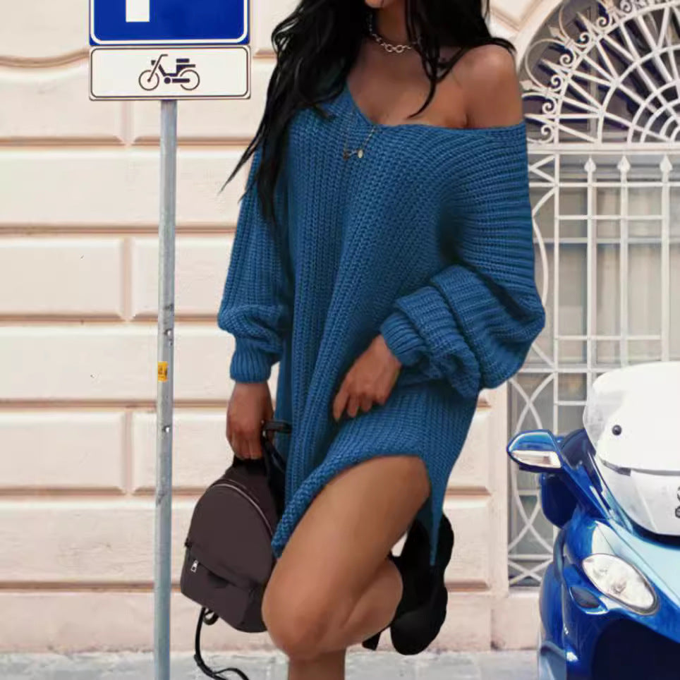 Damen Oversized Strickpullover im lässigen Design R&B