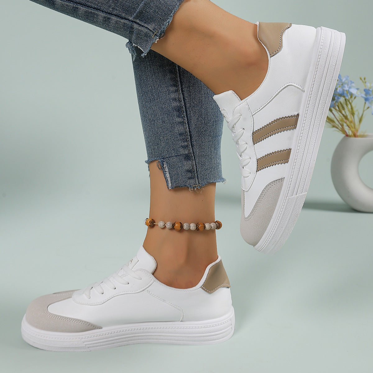 Damen Sportliche Sneaker mit gepolsterter Innensohle und atmungsaktivem Obermaterial R&B