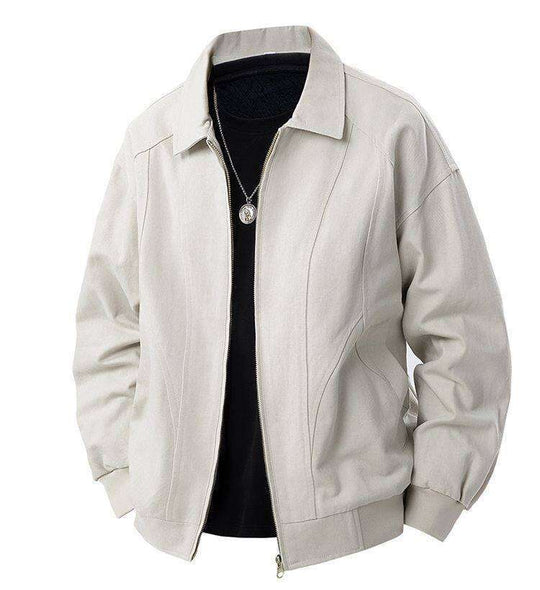 Herren lässige Übergangsjacke mit modernem Stehkragen und seitlichen Eingrifftaschen R&B