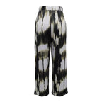 Damen Weite Stoffhose mit einzigartigem Batikdesign R&B