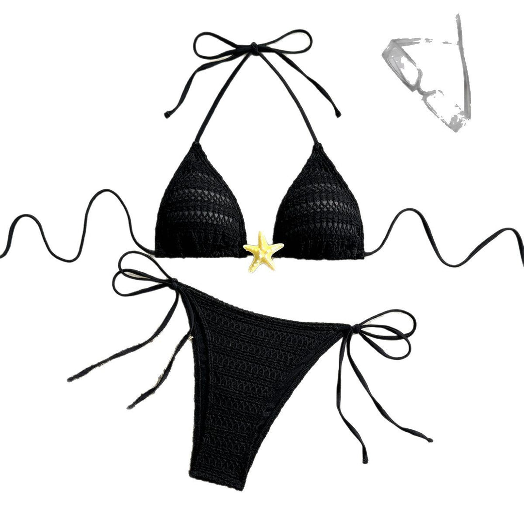 Damen Häkelbikini mit verstellbaren Trägern R&B