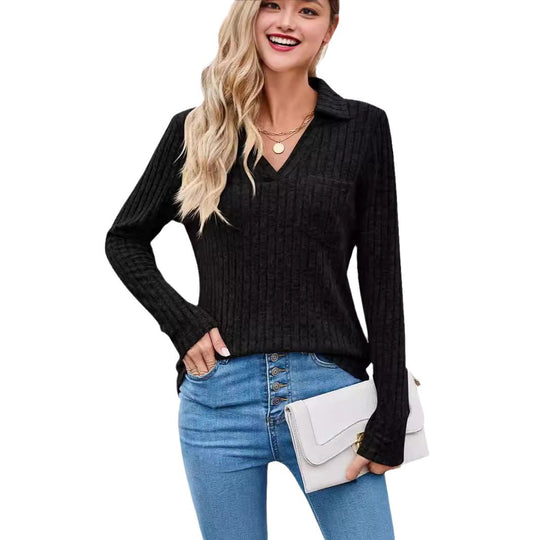 Damen Elegantes pullover mit strukturiertem Design R&B