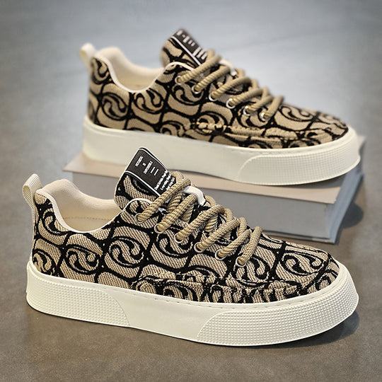 Damen modische Sneaker mit farbenfrohem grafischem Print und komfortabler Sohle R&B