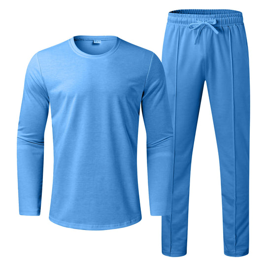 Herren Funktionales Langarmshirt und bequeme Jogginghose Set R&B