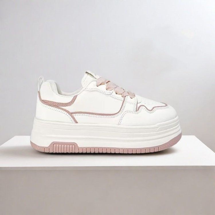 Damen Sportliche Plateau-Sneaker mit bequemer Dämpfung