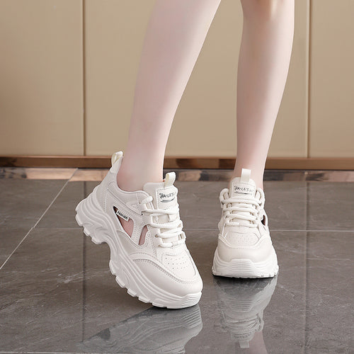 Damen Sportliche Chunky Sneakers mit atmungsaktiver Mesh-Oberfläche und stoßdämpfender Sohle R&B