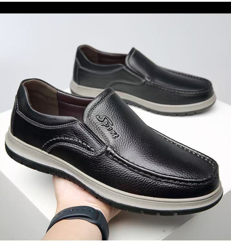 Damen Bequeme Slipper aus hochwertigem Leder mit rutschfester Sohle R&B