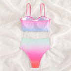 Damen Bikini-Oberteil mit Muschelform und hohem Bund R&B