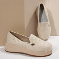 Damen Bequeme Plateauslipper mit elegantem Obermaterial