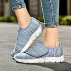 Damen Komfortable Slip-On Sneakers mit verstellbarem Klettverschluss R&B