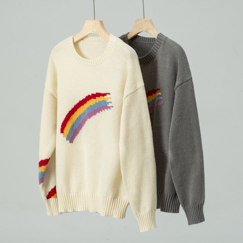 R&B | Regenbogen Strickpullover