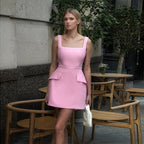 Damen figurbetontes Sommerkleid mit praktischen Taschen R&B